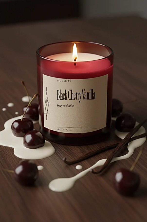 Black Cherry Vanilla Soy Candle
