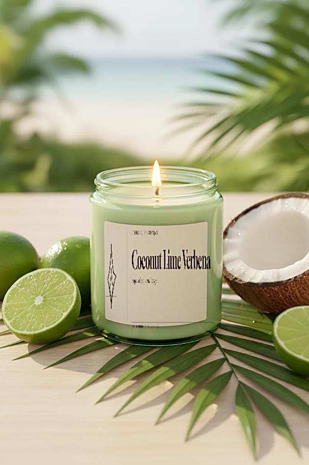 Coconut Lime Verbena Soy Candle